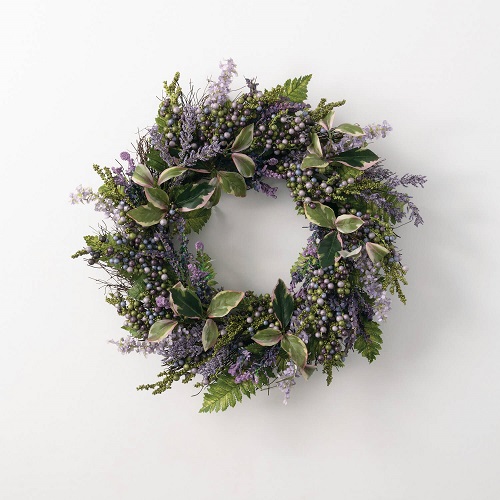 Lavender Wreath  - Artificial floral - artificial lavender wreath centerpiece ring